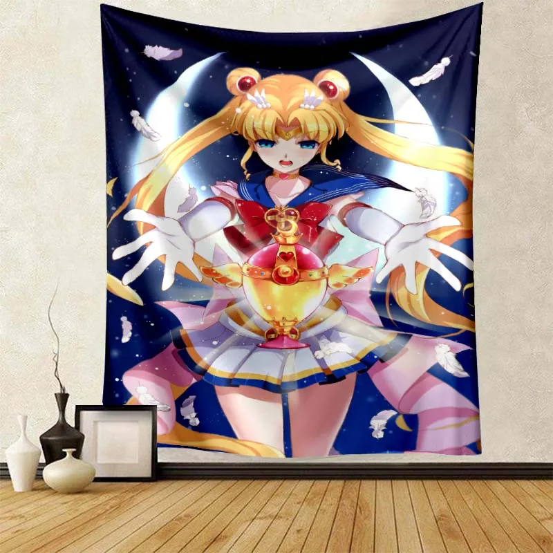 Sailor Moon Anime Character Print Large Wall Tapestry Sheet Bedroom Living Room Office Conditioner As Gifts Friends Children
Sailor Moon Anime Character Print Large Wall Tapestry Sheet Bedroom Living Room Office Conditioner As Gifts Friends Children