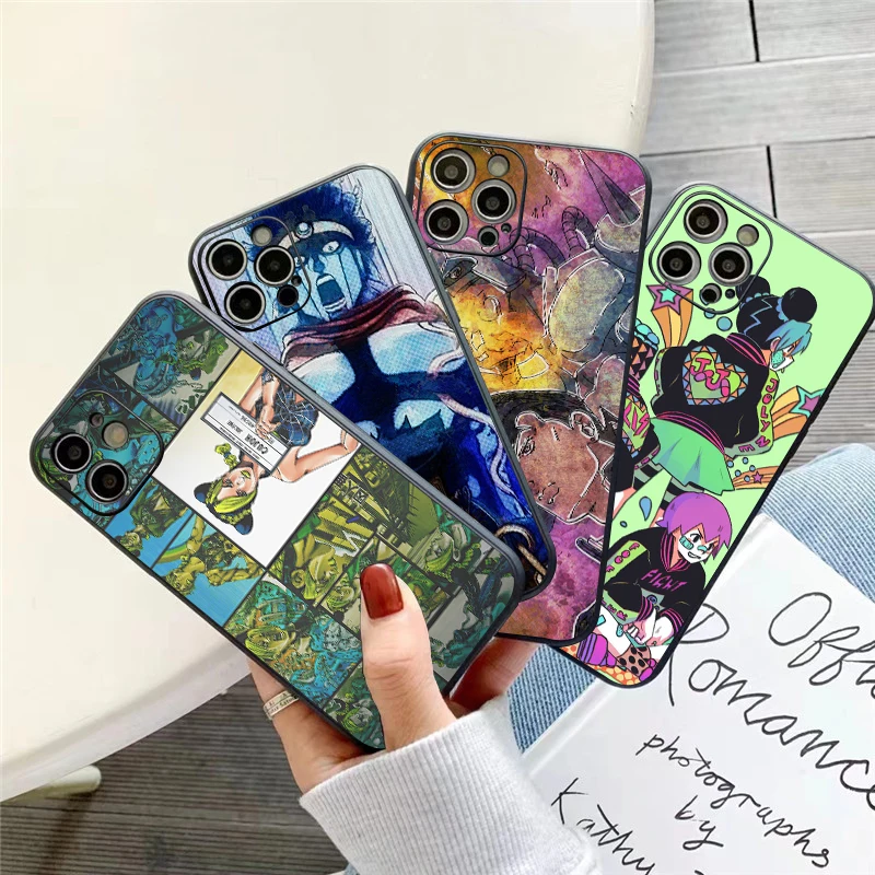 Japan JoJo's Bizarre Adventure Anime Phone Case For iPhone 11 13 12 Pro Max 12 13 Mini X XS XR MAX SE 6 7 8 Plus Black Back
Japan JoJo's Bizarre Adventure Anime Phone Case For iPhone 11 13 12 Pro Max 12 13 Mini X XS XR MAX SE 6 7 8 Plus Black Back