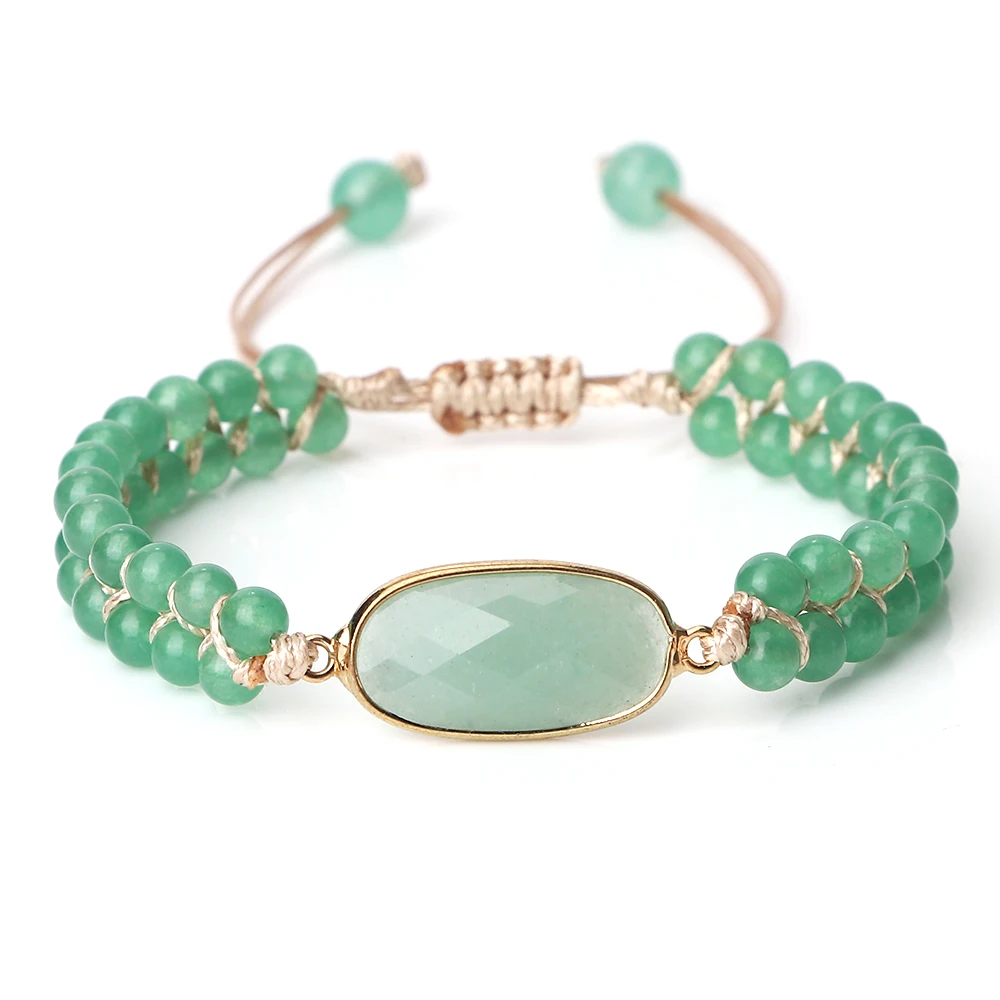 Bohemian Natural Gem Stone Bracelets For Women Handmade Adjustable Natural Stone Beads Charm Pendant Bracelets Quartz Wristband
Bohemian Natural Gem Stone Bracelets For Women Handmade Adjustable Natural Stone Beads Charm Pendant Bracelets Quartz Wristband