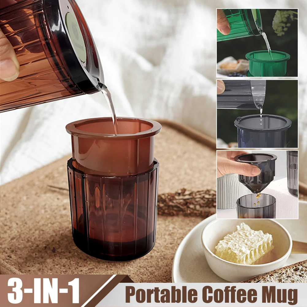 3 In1 Pour Over Coffee Maker Paperless Portable Coffee Maker with Double-Layer Stainless Steel Filter with 2 Cup for Home Travel
3 In1 Pour Over Coffee Maker Paperless Portable Coffee Maker with Double-Layer Stainless Steel Filter with 2 Cup for Home Travel