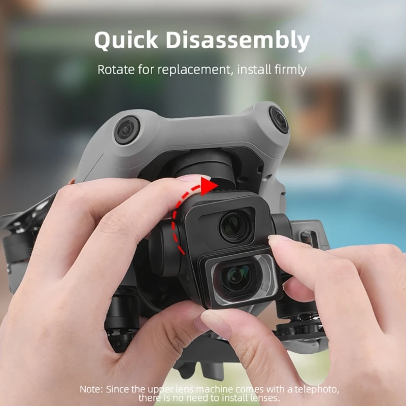 Wide Lens for AIR 3 External Wider Widescreen Lens Quick Snaped Design Easy Disassembly & Assembly
Wide Lens for AIR 3 External Wider Widescreen Lens Quick Snaped Design Easy Disassembly & Assembly