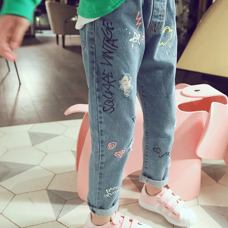 For Girls Jeans Pants Kids Spring Autumn Cotton Print Pencil Pants Trousers Children's Elastic Belt Jeans Clothing 3-14 Years
For Girls Jeans Pants Kids Spring Autumn Cotton Print Pencil Pants Trousers Children's Elastic Belt Jeans Clothing 3-14 Years