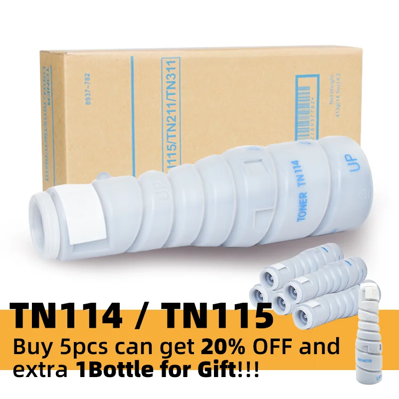 Картриджи подходят для TN114 TN115 Konica Minolta 400 v Bizhub 163 220 211 162 210 V 7622 7616
Картриджи подходят для TN114 TN115 Konica Minolta 400 v Bizhub 163 220 211 162 210 V 7622 7616