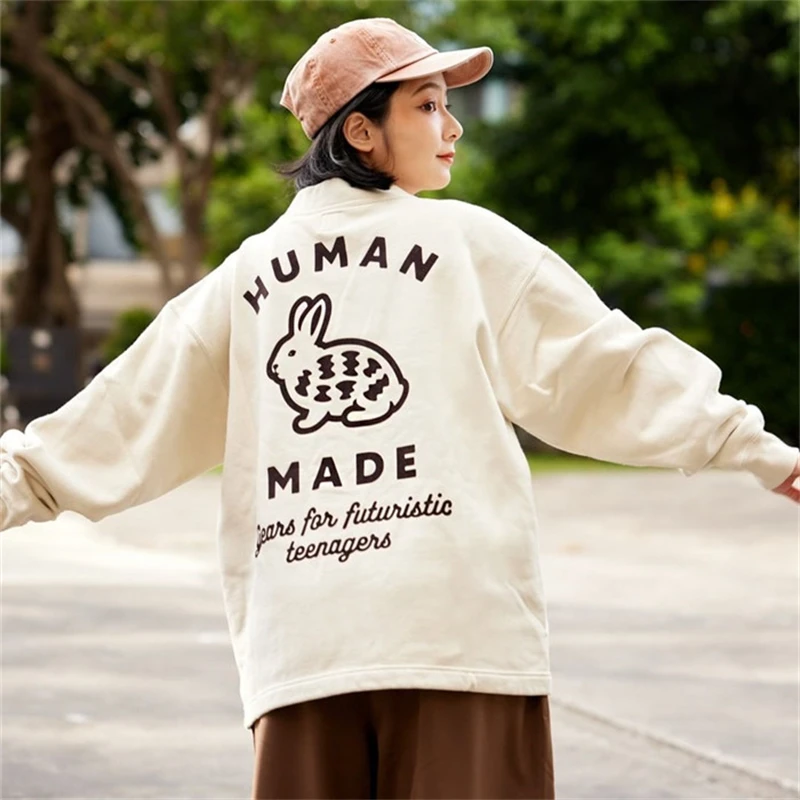 HUMAN MADE Japanese Style Rabbit Print Pocket Men's And Women's Spring And Autumn Cashmere Knitted Cardigan Coats
HUMAN MADE Japanese Style Rabbit Print Pocket Men's And Women's Spring And Autumn Cashmere Knitted Cardigan Coats