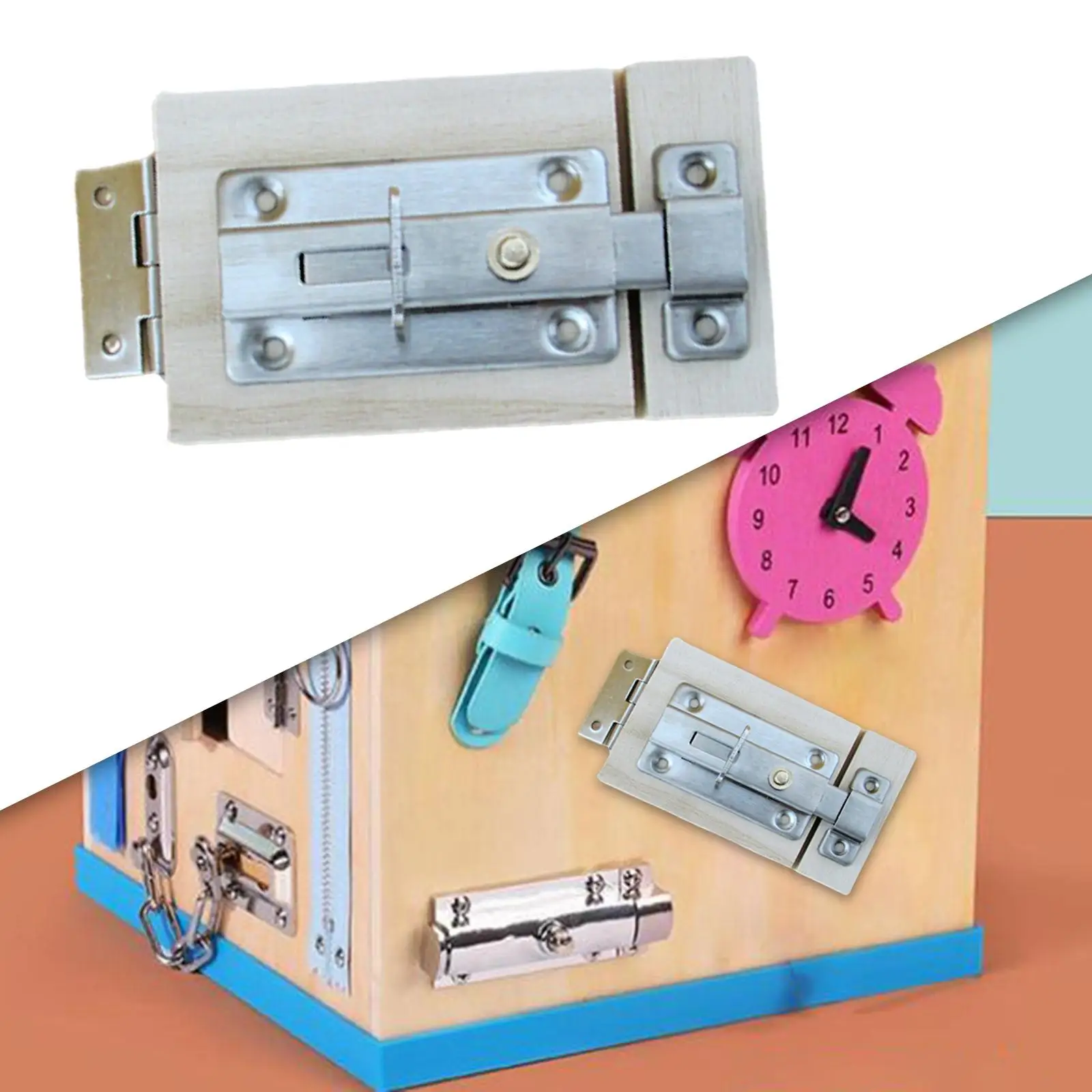 Wooden Child Busy Board DIY Parts Educational Toys latches for Girls Preschool Toddler
Wooden Child Busy Board DIY Parts Educational Toys latches for Girls Preschool Toddler