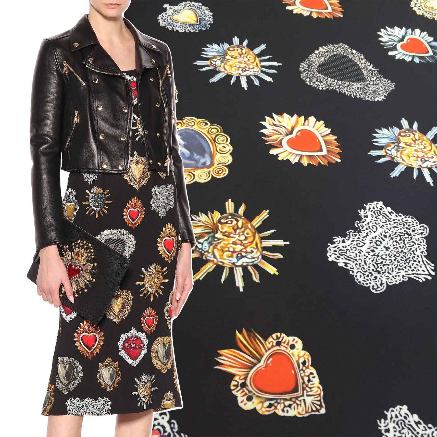 Italian Luxury Brand Gem Printed Polyester Fabric for Dress Women's Handmade DIY Fabrics Wholesale Cloth Per Meter Sewing
Italian Luxury Brand Gem Printed Polyester Fabric for Dress Women's Handmade DIY Fabrics Wholesale Cloth Per Meter Sewing