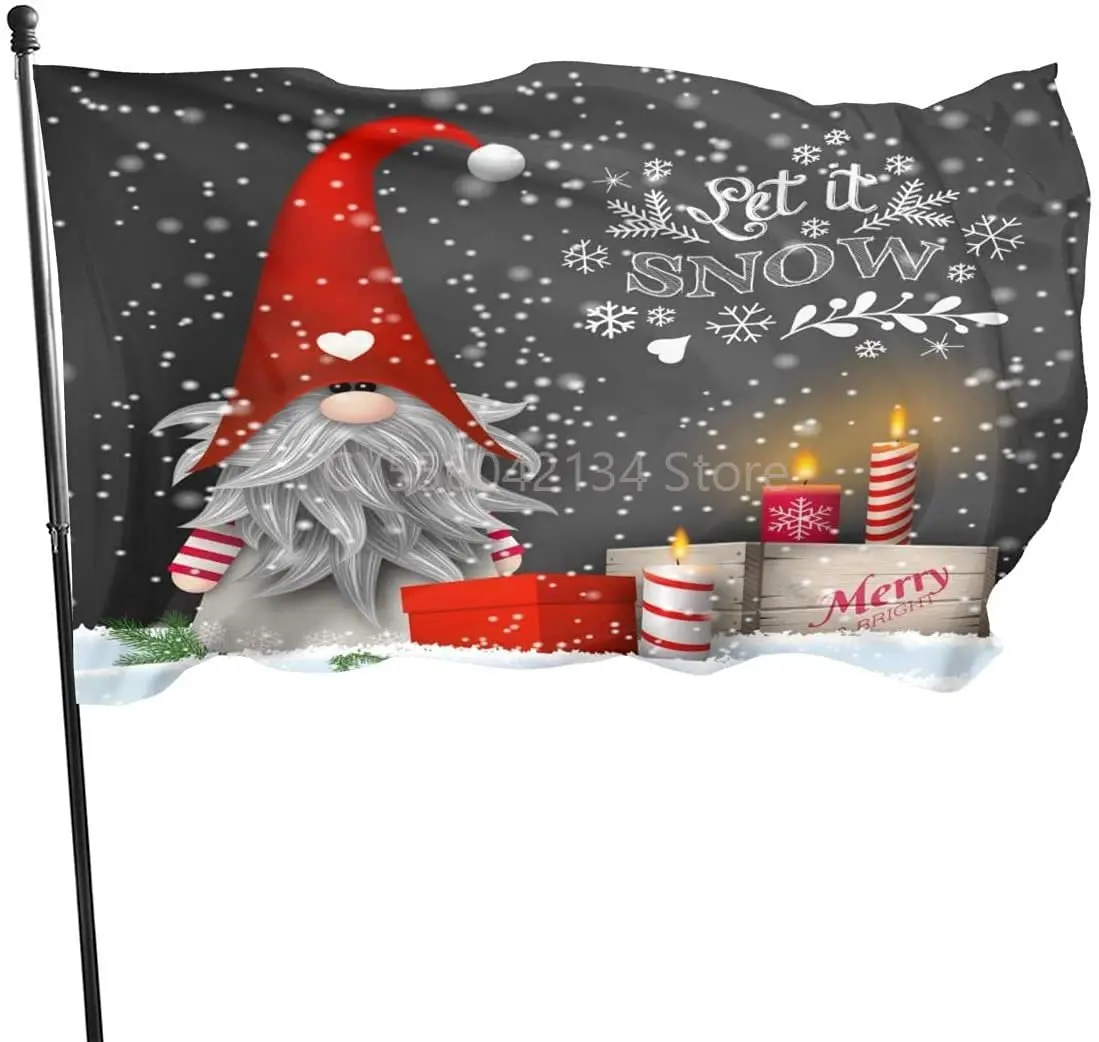 Merry Christmas Gnome Xmas Gifts Winter Snowflakes Flag Garden Yard House Flags Indoor and Outdoor Sport Decoration
Merry Christmas Gnome Xmas Gifts Winter Snowflakes Flag Garden Yard House Flags Indoor and Outdoor Sport Decoration
