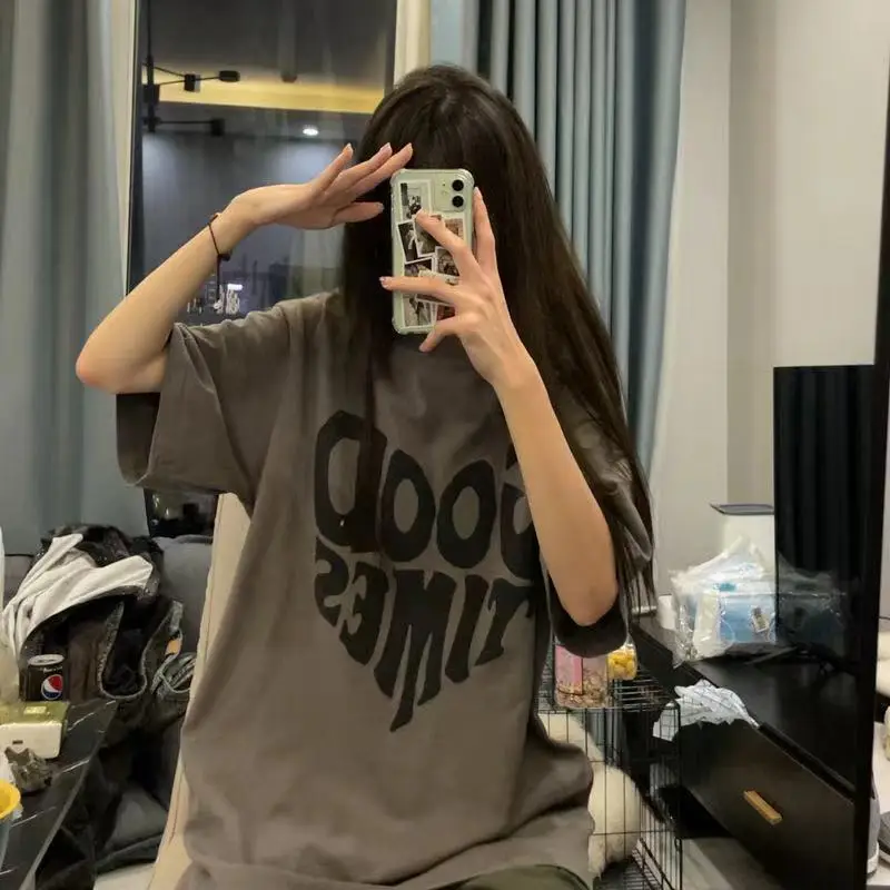2022 ins street hip-hop Harajuku loose summer T-shirt retro high street alphabet print short-sleeved Unisex T-shirt women tops
2022 ins street hip-hop Harajuku loose summer T-shirt retro high street alphabet print short-sleeved Unisex T-shirt women tops