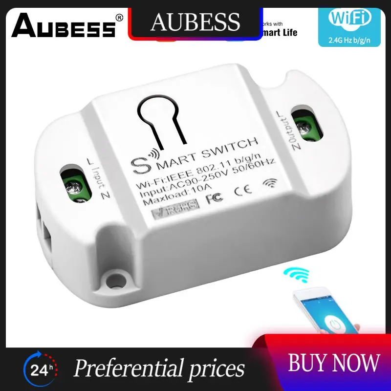 Smart Home Breaker Module Mini Wireless Switches Wifi 10a Timer Smart Switch Work With Alexa Google Home Smart Life Tuya
Smart Home Breaker Module Mini Wireless Switches Wifi 10a Timer Smart Switch Work With Alexa Google Home Smart Life Tuya