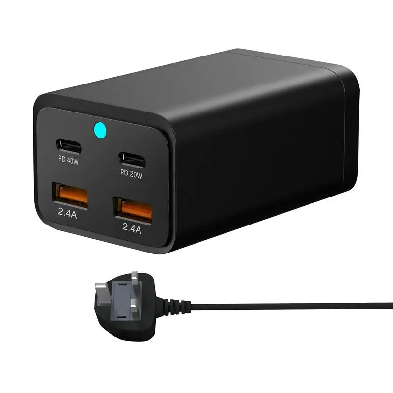 80W GaN Charger Quick Charge Type C PD USB Charger Power Adapter 4 Port Wall Fast Charger For IPhone 13 12 For Xiaomi Laptop
80W GaN Charger Quick Charge Type C PD USB Charger Power Adapter 4 Port Wall Fast Charger For IPhone 13 12 For Xiaomi Laptop