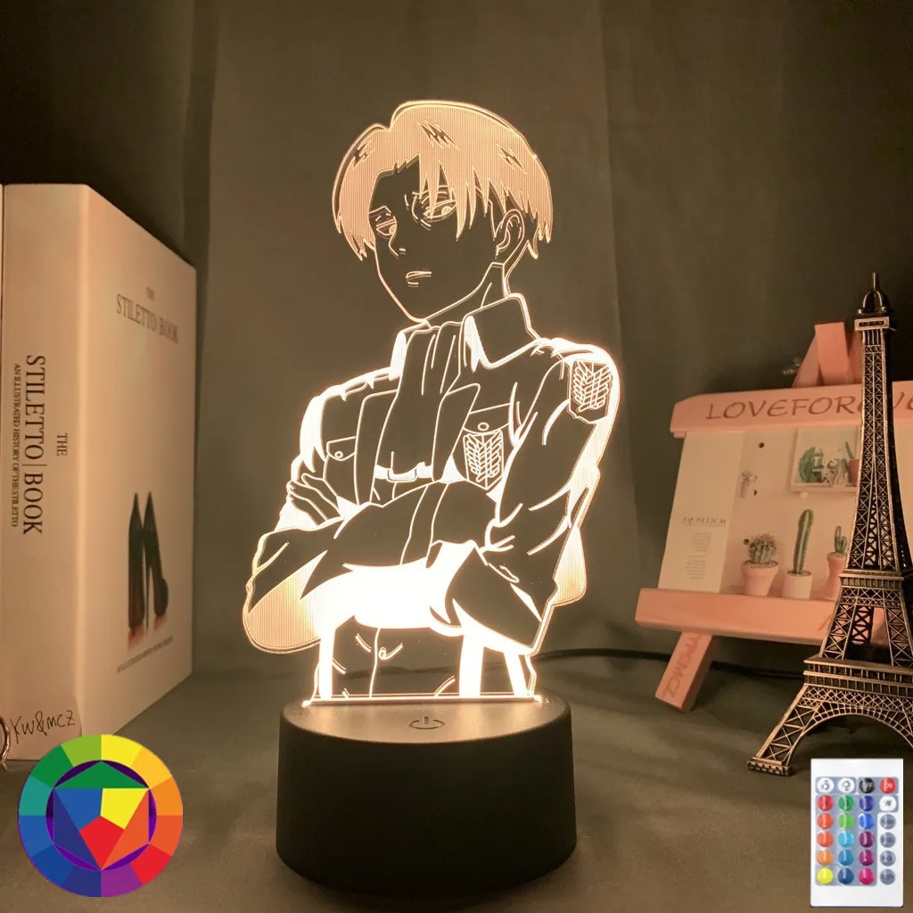 Акриловая 3D лампа аниме атака на титанов для домашнего декора
Акриловая 3D лампа аниме атака на титанов для домашнего декора