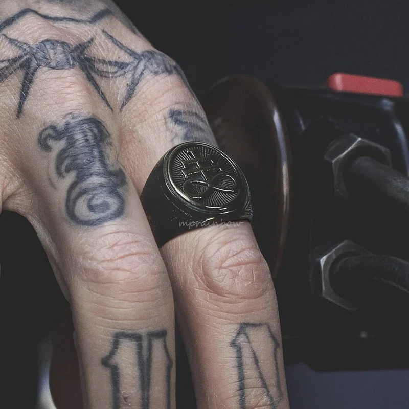 Leviathan Cross Rings, Men Signet Ring, Stainless Steel Lucifer Sigil Satanism Ring,Baphomet Brimstone Wiccan Jewelry
Leviathan Cross Rings, Men Signet Ring, Stainless Steel Lucifer Sigil Satanism Ring,Baphomet Brimstone Wiccan Jewelry
