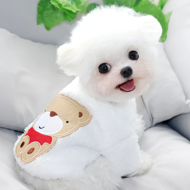 Pet Bomei Sweater White Plush Pullover Bears Winter Wear Warm Two Legs Cartoon Bears Dog Clothes Dog Products XS-XL
Pet Bomei Sweater White Plush Pullover Bears Winter Wear Warm Two Legs Cartoon Bears Dog Clothes Dog Products XS-XL