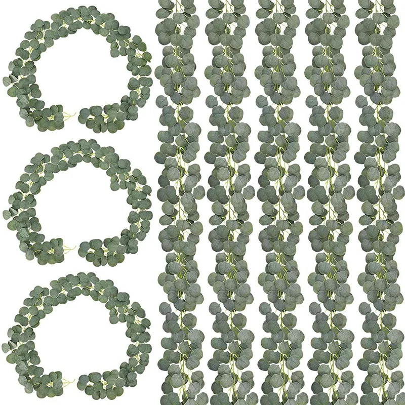 8 Pcs 48Ft Artificial Eucalyptus Garland Greenery Faux Garland Bulk Silver Dollar Eucalyptus Leaves Vines Plants
8 Pcs 48Ft Artificial Eucalyptus Garland Greenery Faux Garland Bulk Silver Dollar Eucalyptus Leaves Vines Plants
