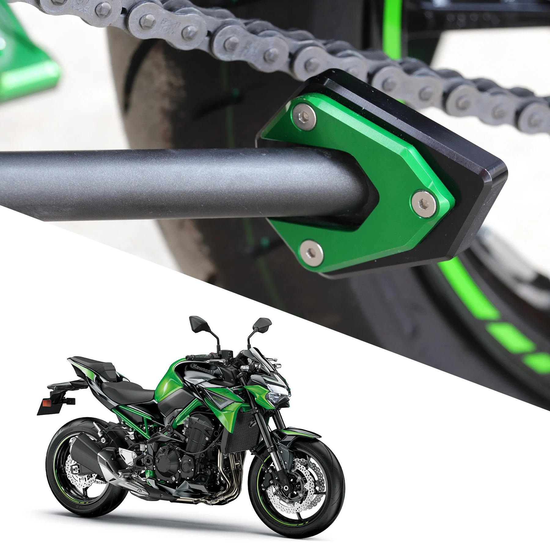 Top Quality Aluminum Side Stand Enlarger Extension Pad Support Plate Universal For Kawasaki Z900 Z900RS Z650 ER6N Z1000 SX
Top Quality Aluminum Side Stand Enlarger Extension Pad Support Plate Universal For Kawasaki Z900 Z900RS Z650 ER6N Z1000 SX