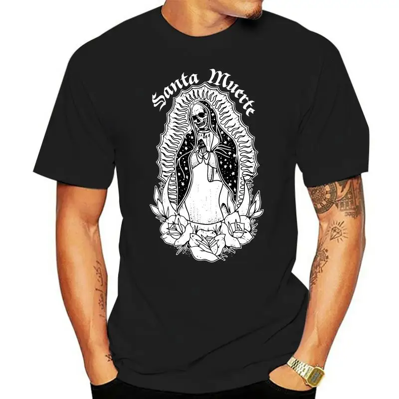 Men's Tshirts Santa MuerteTops T Shirt Saint Death Cotton Tee Fitness Goth Mexican Death Muertos Mother Skull Camisas
Men's Tshirts Santa MuerteTops T Shirt Saint Death Cotton Tee Fitness Goth Mexican Death Muertos Mother Skull Camisas
