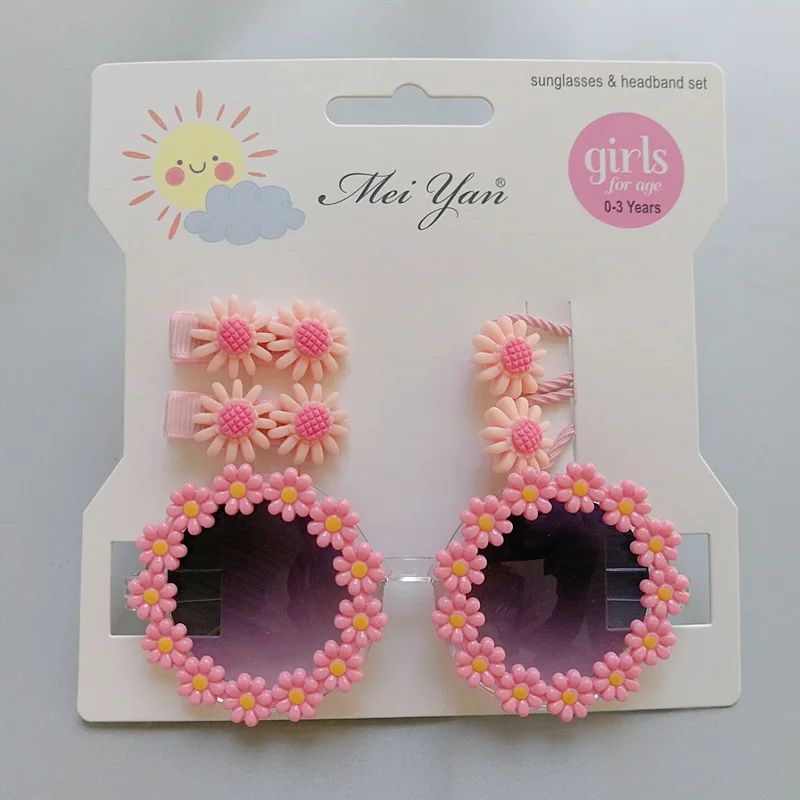 EWODOS Kids Baby Girls Beach Sunglasses Lightweight Cute Floral Sun Protection Sunglasses and Headbands Hair Clips Kids Headwear
EWODOS Kids Baby Girls Beach Sunglasses Lightweight Cute Floral Sun Protection Sunglasses and Headbands Hair Clips Kids Headwear