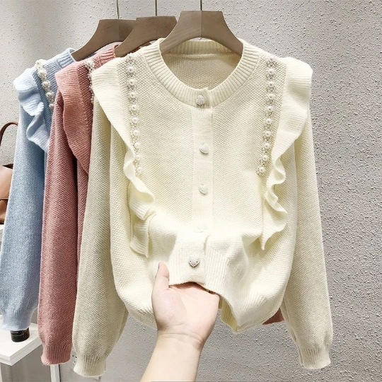 Beige Japan OL 2022 Knitted Women Sweater Lady Coat Woman Cardigan Sweaters Female Jumpers Overcoat Jacket Girl Fall Cloth Tops
Beige Japan OL 2022 Knitted Women Sweater Lady Coat Woman Cardigan Sweaters Female Jumpers Overcoat Jacket Girl Fall Cloth Tops