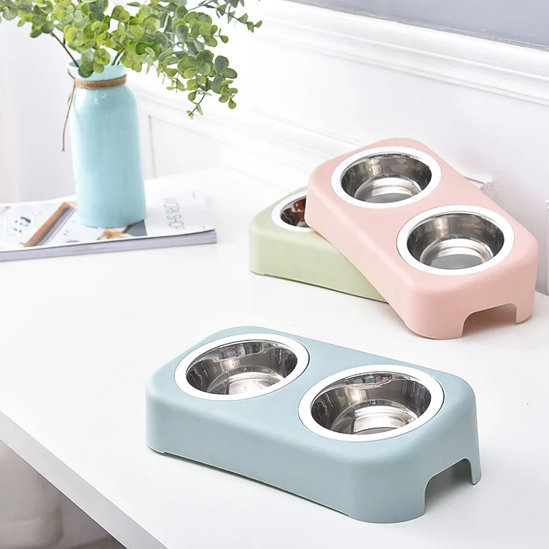 Pet Tableware Bowl Cat Cartoon Stainless Steel Dog Pot Plastic Bowl Pet Feeder Water Bottle Food Pet Kitten Double Bowl Cat Feed
Pet Tableware Bowl Cat Cartoon Stainless Steel Dog Pot Plastic Bowl Pet Feeder Water Bottle Food Pet Kitten Double Bowl Cat Feed