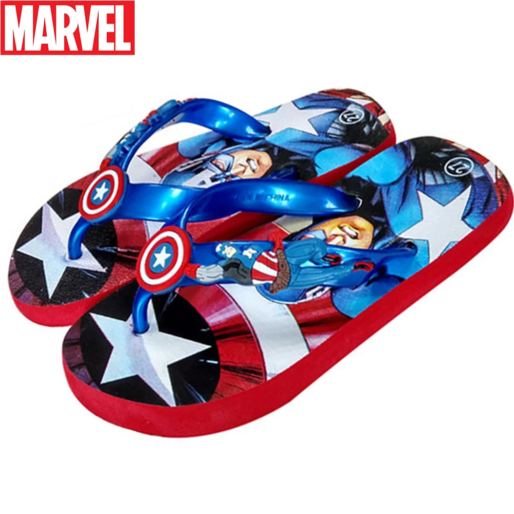Marvel Summer Sandals Cartoon Flip Flops Pinch Feet PVC Non-slip Slippers Captain America Spider Man Pattern Soft Flats for Kids
Marvel Summer Sandals Cartoon Flip Flops Pinch Feet PVC Non-slip Slippers Captain America Spider Man Pattern Soft Flats for Kids