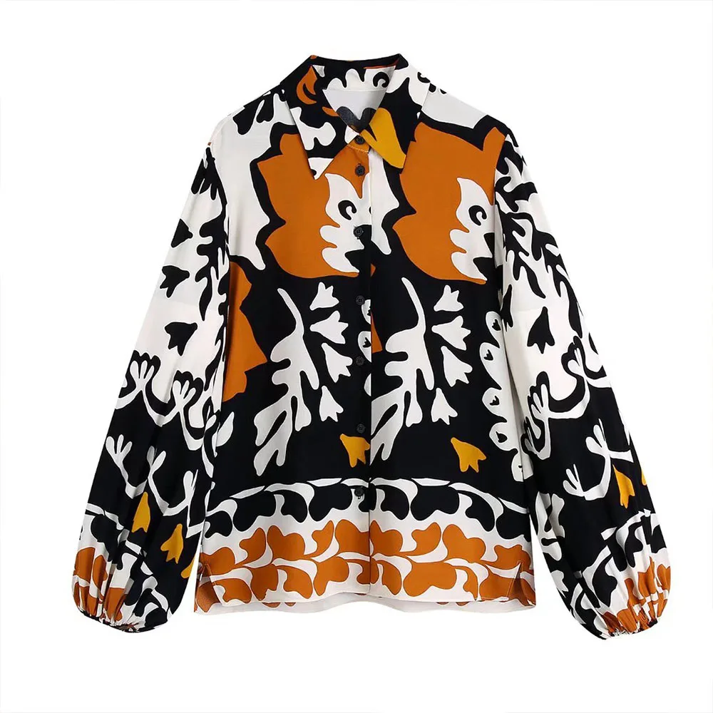 Женская рубашка с пышными рукавами, Повседневная однобортная рубашка с отложным воротником и разрезом сбоку, шикарный топ, весна 2022
Женская рубашка с пышными рукавами, Повседневная однобортная рубашка с отложным воротником и разрезом сбоку, шикарный топ, весна 2022