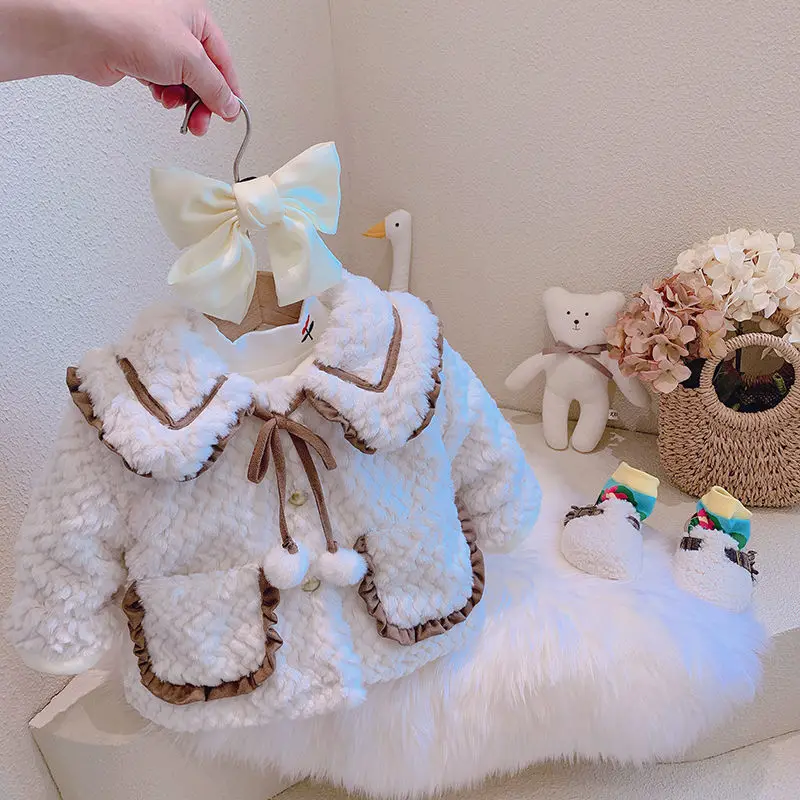 Infant Thick Warm Coat 2022 New Girl Imitation Fur Jacket For Princess Baby Winter Casual Top For Kids Warm Overcoat
Infant Thick Warm Coat 2022 New Girl Imitation Fur Jacket For Princess Baby Winter Casual Top For Kids Warm Overcoat