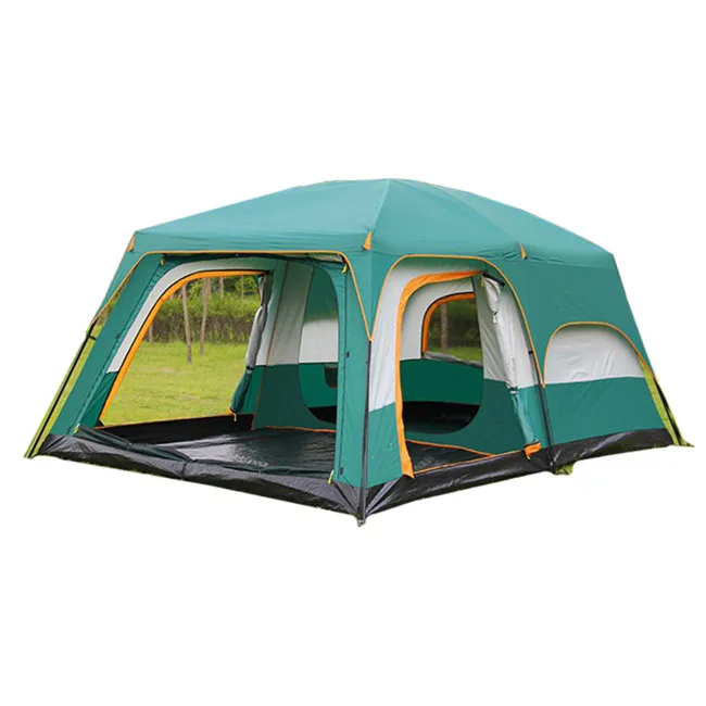 Large luxury double layer 2 rooms 1 living room 6-10 persons family camping outdoor waterproof tent
Large luxury double layer 2 rooms 1 living room 6-10 persons family camping outdoor waterproof tent