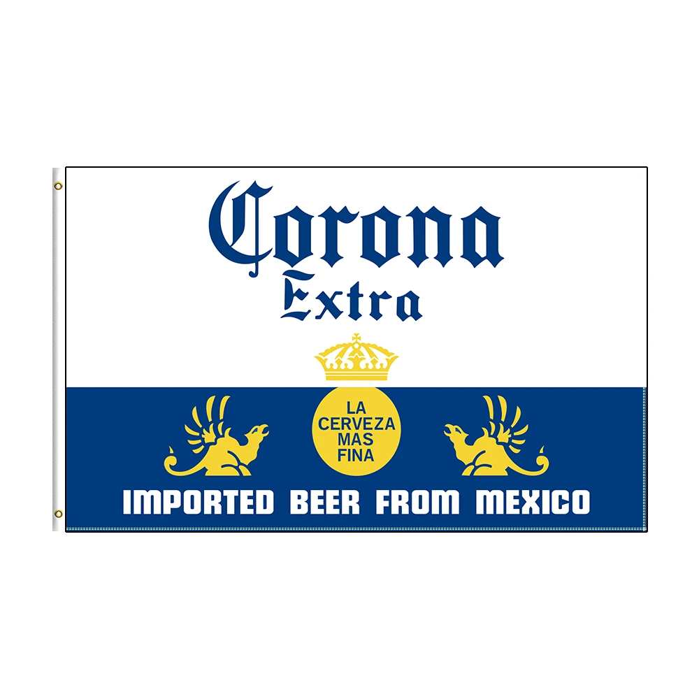 90x150cm CORONAS Beer Flag Polyester Printed Beer Banner For Decoration
90x150cm CORONAS Beer Flag Polyester Printed Beer Banner For Decoration