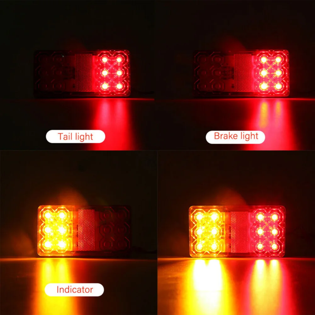 Car Accessories Tail Light Brake Light 12V-24V 15*8*2.2cm ABS Plastic Amber+Red Light Waterproof For Trailers Trucks
Car Accessories Tail Light Brake Light 12V-24V 15*8*2.2cm ABS Plastic Amber+Red Light Waterproof For Trailers Trucks
