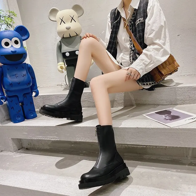 2021 New Mid Calf Boots Women Autumn Winter Fashion Lace-up Zipper Botas Mujer Boots Sports Platform Heel Ladies Shoes
2021 New Mid Calf Boots Women Autumn Winter Fashion Lace-up Zipper Botas Mujer Boots Sports Platform Heel Ladies Shoes