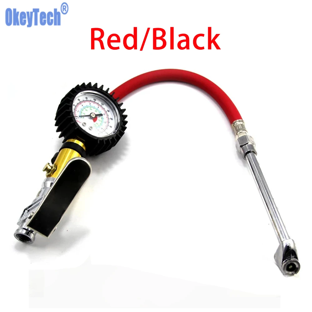 Автомобильный пневматический пистолет Okeytech 220PSI, ручной насос для шин с манометром, высокая точность, хорошее качество
Автомобильный пневматический пистолет Okeytech 220PSI, ручной насос для шин с манометром, высокая точность, хорошее качество