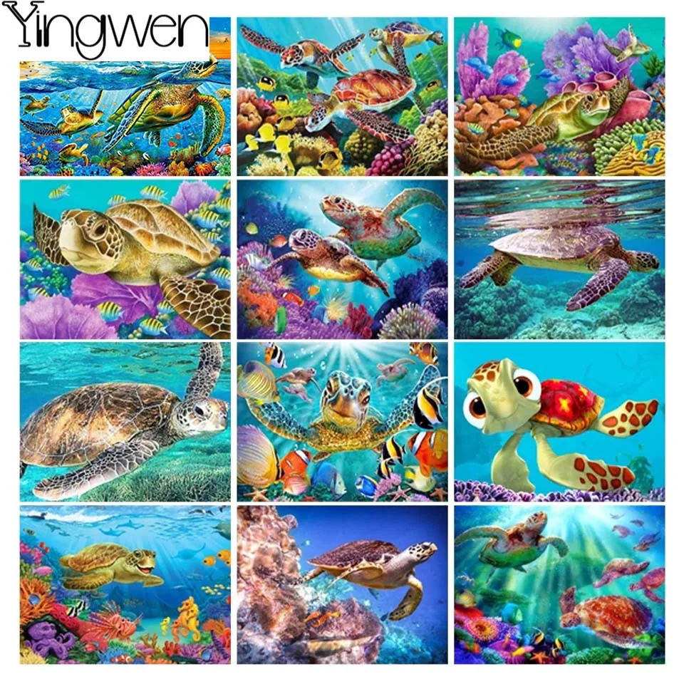 Sea Turtle Diamond Painting 5D Diamond Embroidery Animal Cross Stitch Kit Rhinestone Pictures Home Decor Gift Pintura Diamante
Sea Turtle Diamond Painting 5D Diamond Embroidery Animal Cross Stitch Kit Rhinestone Pictures Home Decor Gift Pintura Diamante