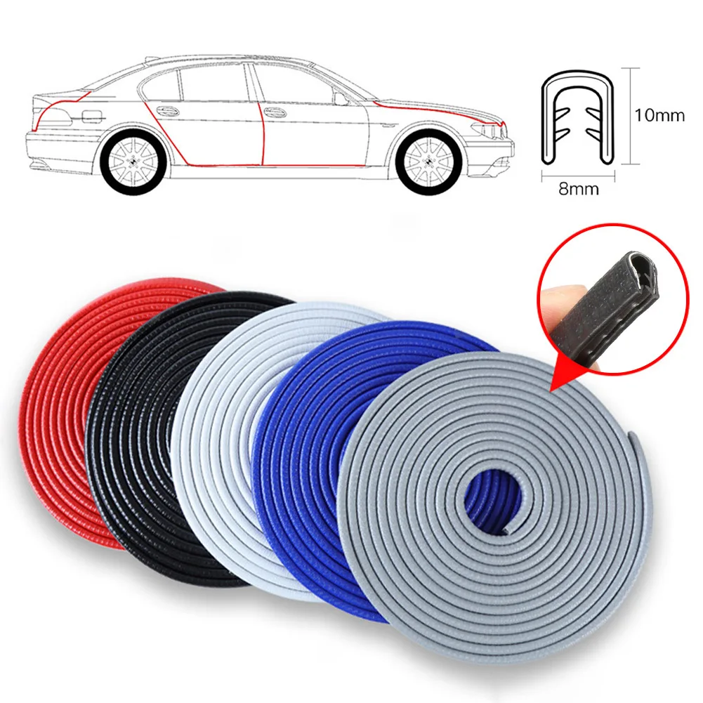 5m/10m Car Door Seal Strip Anti-Collision Edge Protector PVC Strip with Steel Car Door Edge Guard Auto Styling Auto Accessories
5m/10m Car Door Seal Strip Anti-Collision Edge Protector PVC Strip with Steel Car Door Edge Guard Auto Styling Auto Accessories