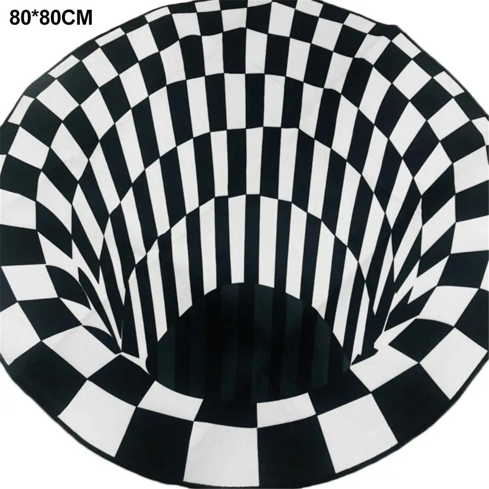 Round Carpet Durbale Anti-slip Floor Mat Non-woven Black White Doormat for Living Room
Round Carpet Durbale Anti-slip Floor Mat Non-woven Black White Doormat for Living Room