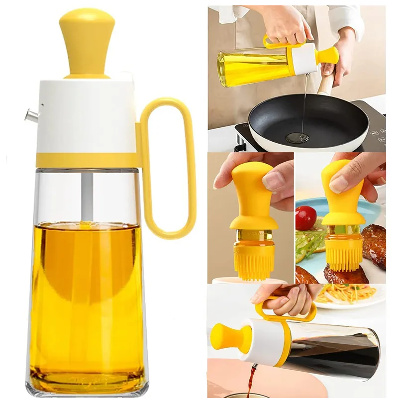 650/600ML 3 In 1 Oil Dispenser with Silicon Brush BBQ Oil Spray Glass Bottle Silicone for Barbecue Kitchen BBQ Accessories Cook
650/600ML 3 In 1 Oil Dispenser with Silicon Brush BBQ Oil Spray Glass Bottle Silicone for Barbecue Kitchen BBQ Accessories Cook