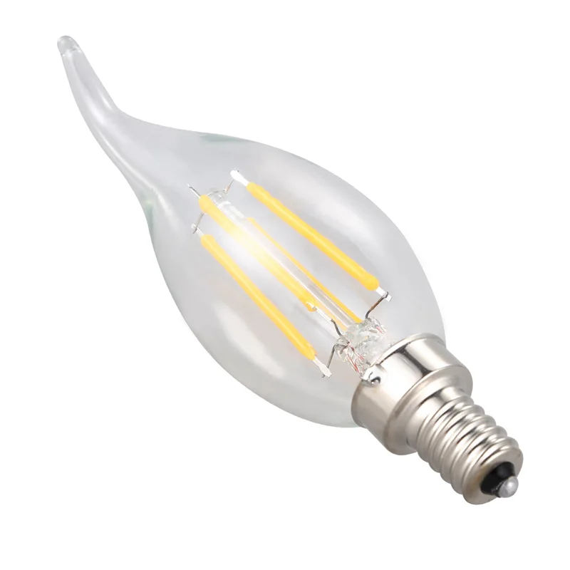 4X Dimmable E12 4W COB Edison Candle Flame Filament LED Light Bulb Lamp 12.5x3.5cm
4X Dimmable E12 4W COB Edison Candle Flame Filament LED Light Bulb Lamp 12.5x3.5cm