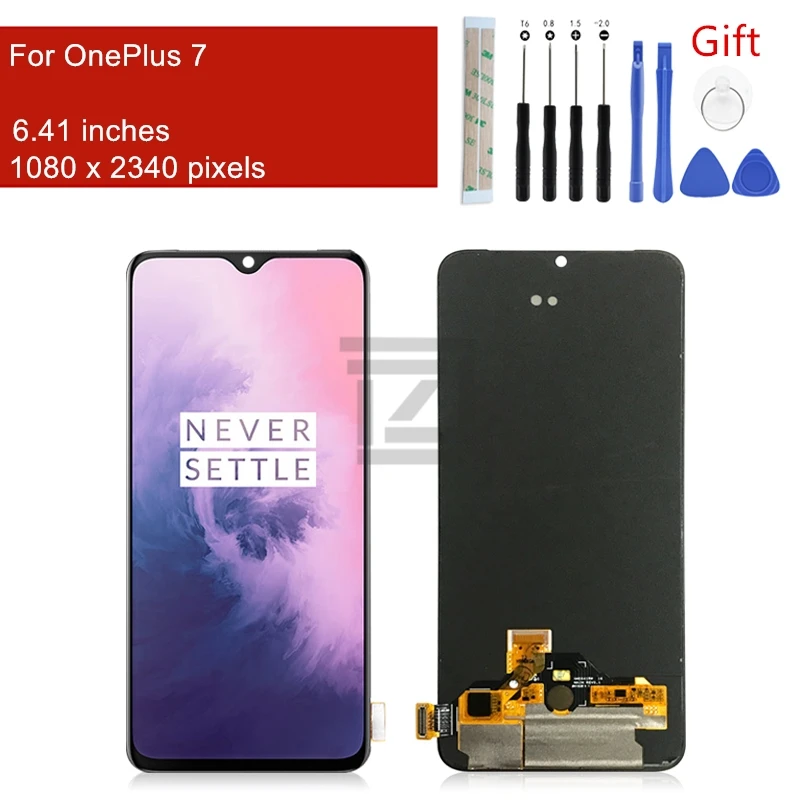 OLED-дисплей для OnePlus 7, ЖК-дисплей с рамкой, 7 дюймов, запасные части для замены экрана, 6,41 дюйма
OLED-дисплей для OnePlus 7, ЖК-дисплей с рамкой, 7 дюймов, запасные части для замены экрана, 6,41 дюйма