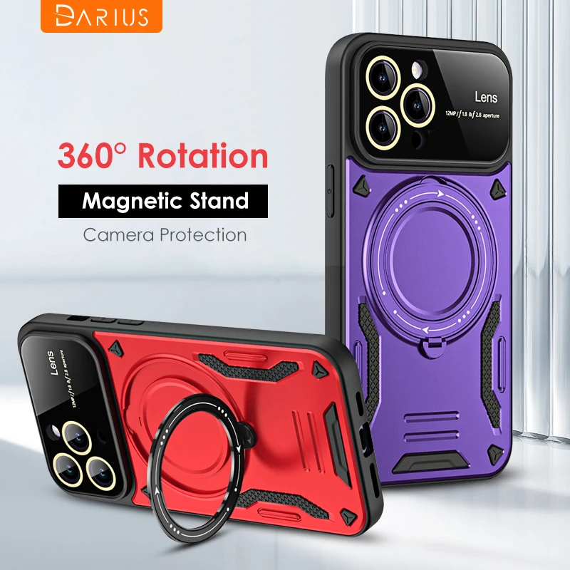 Magnetic 360°Rotating Stand Armor Phone Case For iPhone 15 14 13 12 11 Pro Max Samsung S23Ultra Plus Lens Film Protection Cover
Magnetic 360°Rotating Stand Armor Phone Case For iPhone 15 14 13 12 11 Pro Max Samsung S23Ultra Plus Lens Film Protection Cover