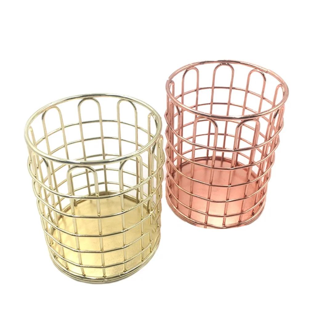 Desktop Mesh Design Pencil Holder Pen Storage Golden Rose Golden Iron Basket Office Home Supplies
Desktop Mesh Design Pencil Holder Pen Storage Golden Rose Golden Iron Basket Office Home Supplies