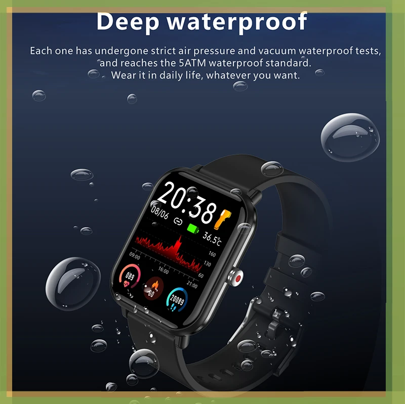 Newest Smartwatch Body Temperature Detection Fitness Tracker Watches Bluetooth Weather Forecast IP68 Waterproof Smart Watch
Newest Smartwatch Body Temperature Detection Fitness Tracker Watches Bluetooth Weather Forecast IP68 Waterproof Smart Watch