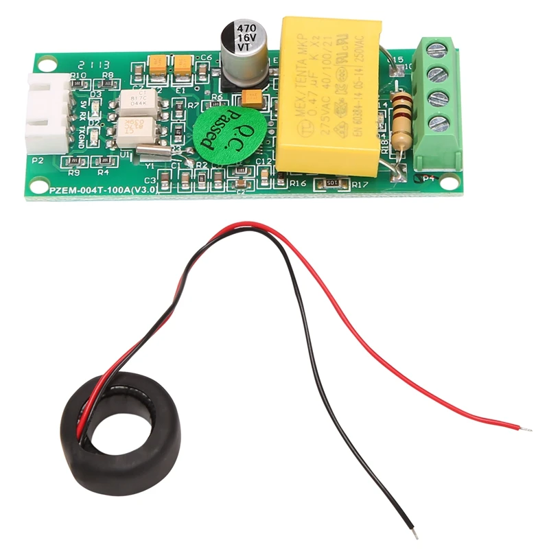 Upgraded Version PZEM-004T Digital AC Meter Ammeter TTL Current Power Factor Frequency Tester Module With Coil 100A 80-260V
Upgraded Version PZEM-004T Digital AC Meter Ammeter TTL Current Power Factor Frequency Tester Module With Coil 100A 80-260V