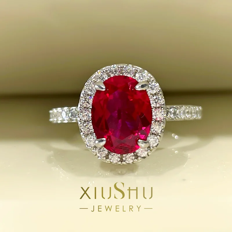 High Set 3-Carat Imitation Ruby Ring 925 Silver Inlaid With Minority Design, Simple And Exquisite, Small Ruby Rose
High Set 3-Carat Imitation Ruby Ring 925 Silver Inlaid With Minority Design, Simple And Exquisite, Small Ruby Rose