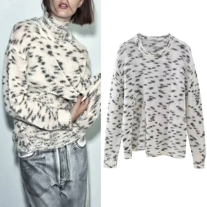 TRAF Stylish Women's Sweater 2023 Vintage Round Neck Slit Knit Pullovers Woman Clothing Long Sleeve Tops Autumn New In Knitwears
TRAF Stylish Women's Sweater 2023 Vintage Round Neck Slit Knit Pullovers Woman Clothing Long Sleeve Tops Autumn New In Knitwears
