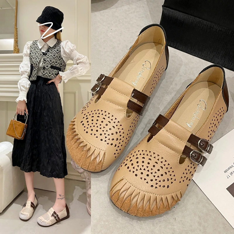 2022 summer women's sandals shoe hole flat clogs leather breathable loafers women's mules moccasin comfortable platform shoes
2022 summer women's sandals shoe hole flat clogs leather breathable loafers women's mules moccasin comfortable platform shoes