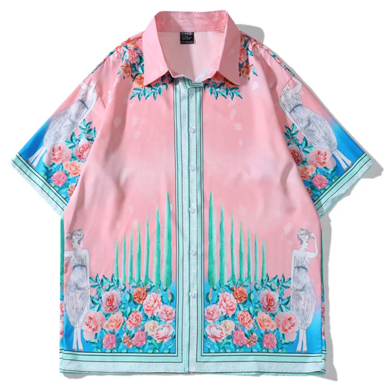 2022 Summer Hawaiian Men's Shirt Floral Printed Holiday Beach Shirts Harajuku Streetwear Fashion Couple Short Sleeve Camisas
2022 Summer Hawaiian Men's Shirt Floral Printed Holiday Beach Shirts Harajuku Streetwear Fashion Couple Short Sleeve Camisas