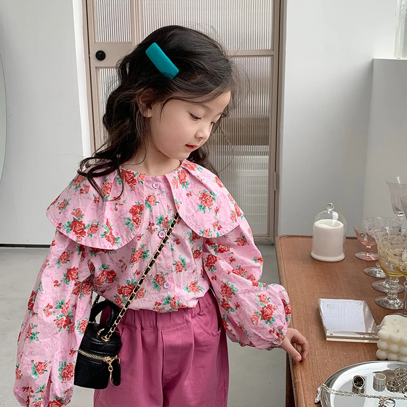 Summer Autumn Kids Blouses Long Sleeve Floral Print Girls Tops Sweet Girls Shirts Children Clothes for 1-8 Y Girl C01
Summer Autumn Kids Blouses Long Sleeve Floral Print Girls Tops Sweet Girls Shirts Children Clothes for 1-8 Y Girl C01