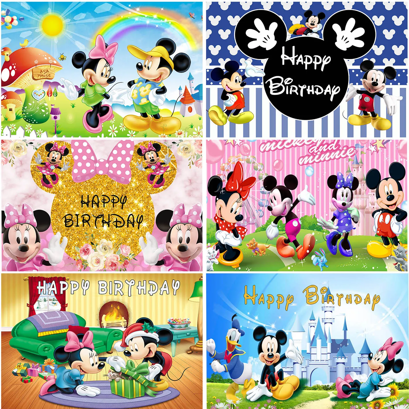 Disney Cartoon Mickey Minnie Mouse Donald Duck Backgrounds Girls Kids Birthday Party Decoration Supplies Studio Banner Backdrops
Disney Cartoon Mickey Minnie Mouse Donald Duck Backgrounds Girls Kids Birthday Party Decoration Supplies Studio Banner Backdrops