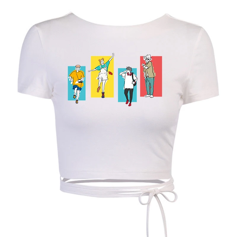Bandage Backless White T Shirt Jujutsu Kaisen print Crop Top Women Y2k Aesthetic Clothes Fashion Kawaii Short Sleeve Tshirts
Bandage Backless White T Shirt Jujutsu Kaisen print Crop Top Women Y2k Aesthetic Clothes Fashion Kawaii Short Sleeve Tshirts