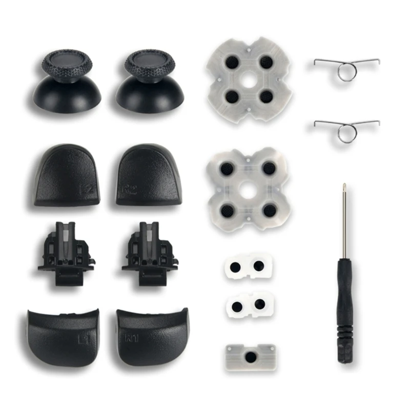 Slim-Controller L1-R1 L2-R2 Trigger-Buttons Analog Conductive Rubber Repair for PS5-Controller Gamepad Dropship
Slim-Controller L1-R1 L2-R2 Trigger-Buttons Analog Conductive Rubber Repair for PS5-Controller Gamepad Dropship