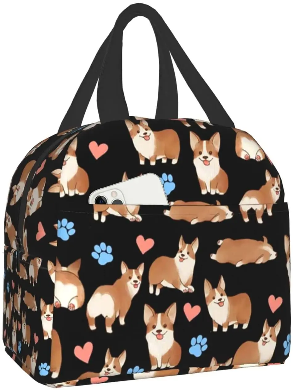 Cute Corgi Dog Insulated Tote Lunch Bag for Women & Men, Reusable Portable Thermal Cooler Box for Work Picnic Travel One Size
Cute Corgi Dog Insulated Tote Lunch Bag for Women & Men, Reusable Portable Thermal Cooler Box for Work Picnic Travel One Size
